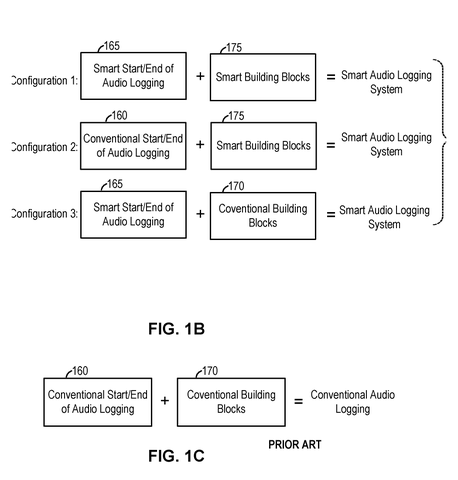 Smart audio logging system configurations, drawing sheet 2 from US 2026/0279396 A1