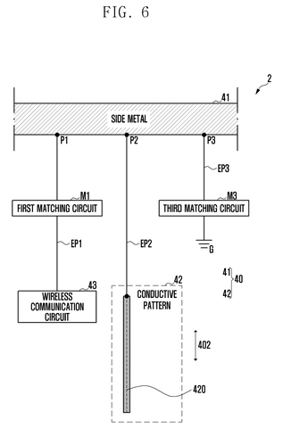 Antenna circuit with straight pattern., drawing sheet 6 from US 2026/0280129 A1