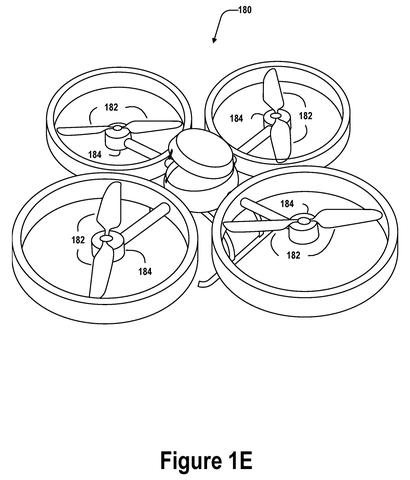 Quadcopter drone with propeller guards, drawing sheet 4 from US 2026/0280326 A1
