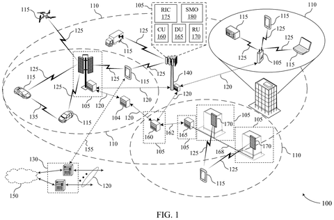 Wireless communication network with devices., drawing sheet 1 from US 2026/0280611 A1