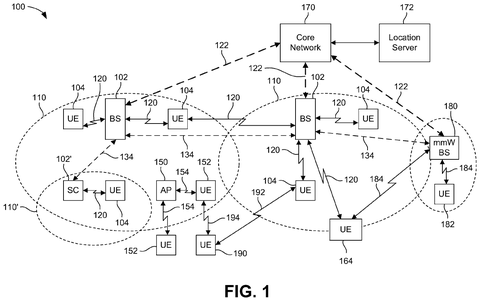 Wireless network with cell towers., drawing sheet 1 from US 2026/0280779 A1