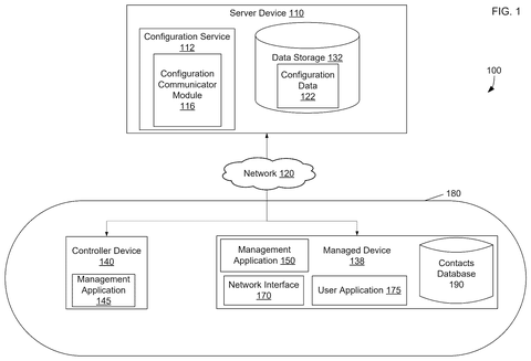 Server and managed device system., drawing sheet 1 from US 2026/0281107 A1