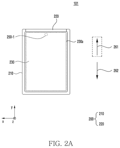 Phone front view, closed, drawing sheet 2 from US 2026/0281218 A1