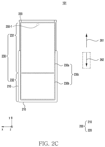 Phone front view, open, drawing sheet 4 from US 2026/0281218 A1