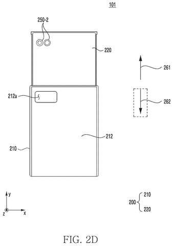 Phone back view, open, drawing sheet 5 from US 2026/0281218 A1
