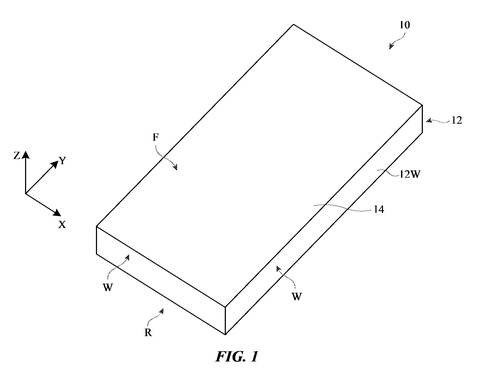 A rectangular electronic device., drawing sheet 1 from US 2026/0281220 A1
