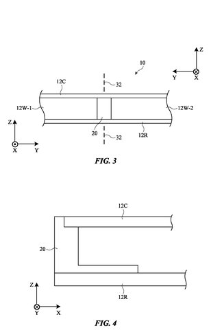 Top view of a device's edge., drawing sheet 3 from US 2026/0281220 A1