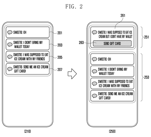 Notifications summarized with a gift card option., drawing sheet 2 from US 2026/0281229 A1