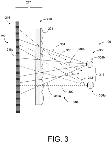 Light paths to a viewer's eyes, drawing sheet 3 from US 2026/0281293 A1