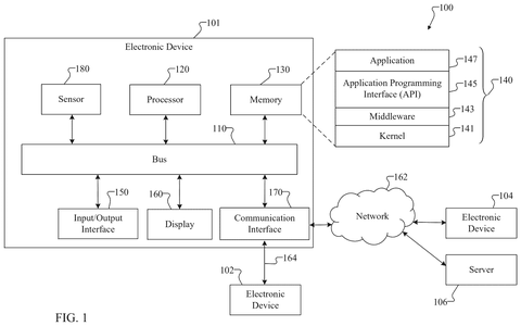 Electronic device system architecture., drawing sheet 1 from US 2026/0281299 A1