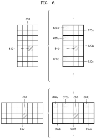 Video block division into sub-blocks, drawing sheet 6 from US 2026/0281399 A1