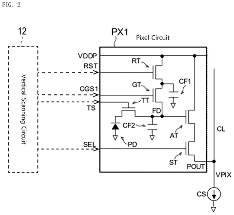 Pixel circuit PX1 details, drawing sheet 2 from US 2026/0281590 A1