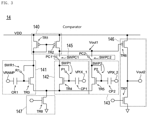 Comparator circuit details, drawing sheet 3 from US 2026/0281590 A1