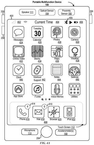 Portable device home screen., drawing sheet 5 from US 2026/0281681 A1