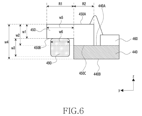 Cross-section of a camera component., drawing sheet 6 from US 2026/0282235 A1
