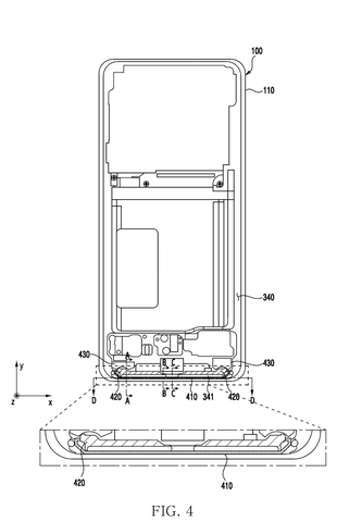 Phone bottom internal view, drawing sheet 4 from US 2026/0282252 A1