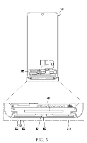 Phone bottom display connection, drawing sheet 5 from US 2026/0282252 A1