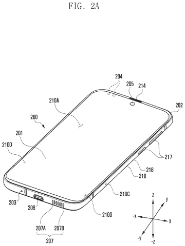 Front view of a smartphone., drawing sheet 2 from US 2026/0282259 A1