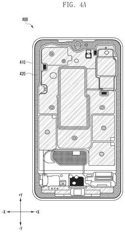 Internal view of smartphone components., drawing sheet 5 from US 2026/0282259 A1