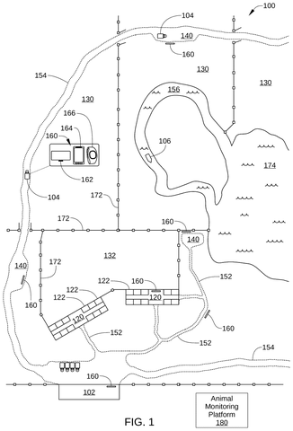 Animal encounter facility layout, drawing sheet 1 from US 2026/0283118 A1