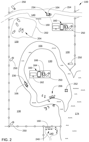 Animal encounter facility with cameras, drawing sheet 2 from US 2026/0283118 A1
