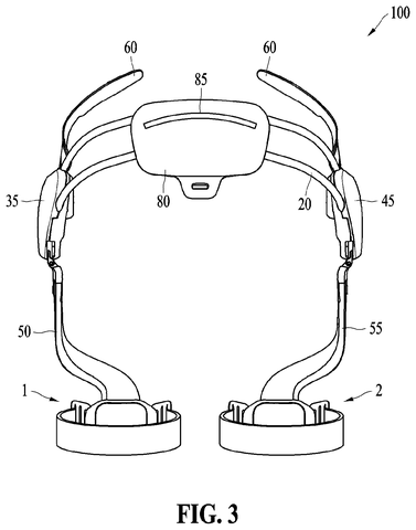 Front view of lower-body exoskeleton., drawing sheet 3 from US 2026/0284465 A1