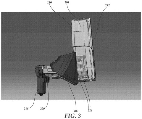 Dashboard screen, side view., drawing sheet 3 from US 2026/0285240 A1