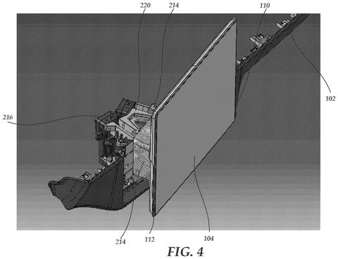 Dashboard screen, angled view., drawing sheet 4 from US 2026/0285240 A1