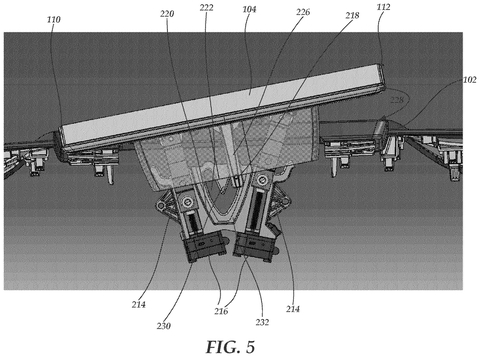 Dashboard screen tilted, mechanism visible., drawing sheet 5 from US 2026/0285240 A1