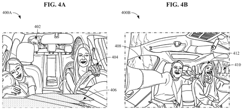 People inside a vehicle., drawing sheet 8 from US 2026/0285334 A1