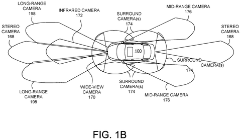 Self-driving car sensor coverage., drawing sheet 2 from US 2026/0285338 A1