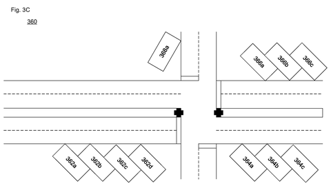Road intersection with angled parking., drawing sheet 6 from US 2026/0287373 A1