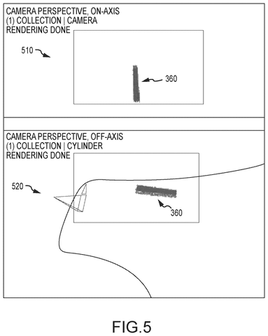 On-axis and off-axis camera views., drawing sheet 6 from US 2026/0287803 A1