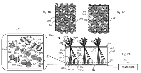 Light projector with hexagonal patterns, drawing sheet 2 from US 2026/0287835 A1