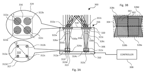 Light projector with square patterns, drawing sheet 3 from US 2026/0287835 A1