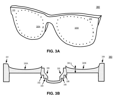 Glasses frame with lens areas., drawing sheet 3 from US 2026/0287906 A1