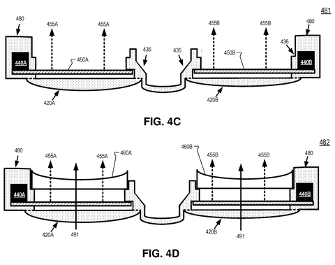 Glasses frame with embedded displays., drawing sheet 8 from US 2026/0287906 A1