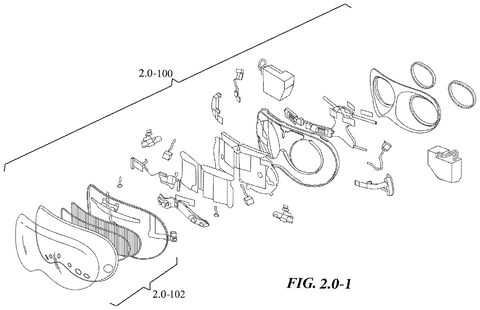 Exploded view of headset parts., drawing sheet 5 from US 2026/0287909 A1