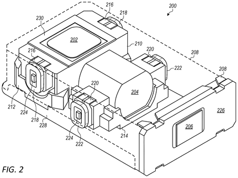 Camera module in a device., drawing sheet 2 from US 2026/0287917 A1