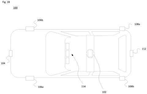 Top view of autonomous car., drawing sheet 2 from US 2026/0288169 A1