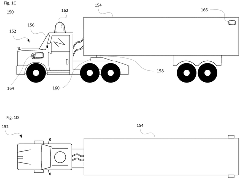Autonomous truck and trailer., drawing sheet 3 from US 2026/0288169 A1