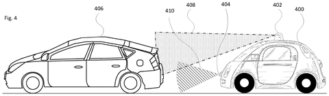 Autonomous car sensing another car., drawing sheet 7 from US 2026/0288169 A1