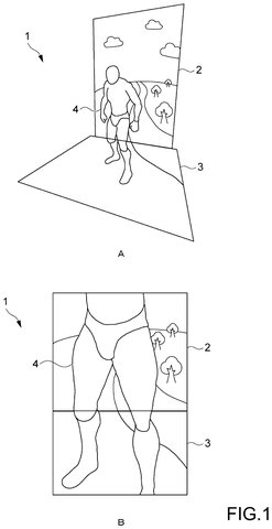 Immersive display system with person., drawing sheet 1 from US 2026/0288235 A1