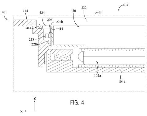 Cross-section of headset display, drawing sheet 5 from US 2026/0288239 A1
