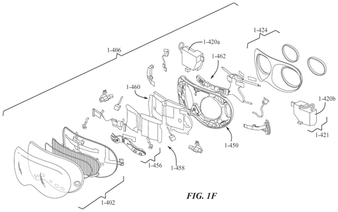 Exploded view of headset electronics, drawing sheet 5 from US 2026/0288297 A1