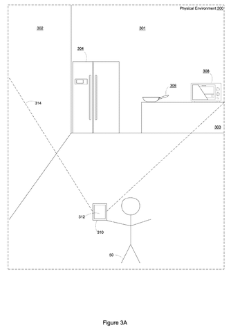 Person using device in kitchen, drawing sheet 3 from US 2026/0288301 A1