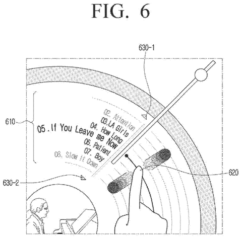 Virtual record player track selection., drawing sheet 6 from US 2026/0288307 A1