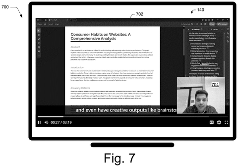 Composite recording playback example, drawing sheet 7 from US 2026/0288316 A1