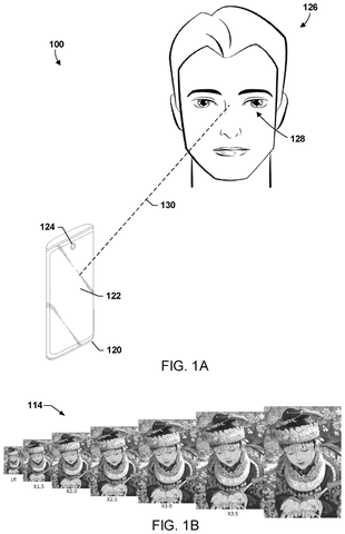 Smartphone detects user's eye distance., drawing sheet 1 from US 2026/0288317 A1