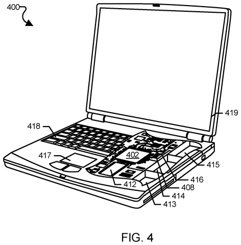 Laptop computer internal components., drawing sheet 5 from US 2026/0288317 A1
